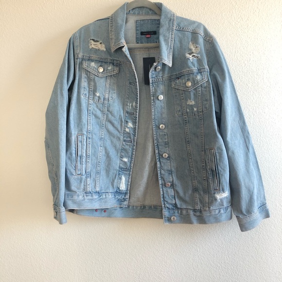 Tommy Hilfiger Jackets & Blazers - Tommy Hilfiger Denim Distressed Jean Jacket